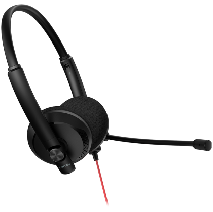 CANYON PC headset HS-07 PC Mic 3.5/USB Flat 2.8m Black