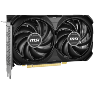 MSI Video Card Nvidia GeForce RTX 4060 Ti 8G VENTUS 2X BLACK E1 OC, 8GB GDDR6, 128bit, Boost: 2565 MHz, 4352 CUDA Cores, PCIe 4.0, 3x DP 1.4a, HDMI 2.1a, RAY TRACING, Dual Fan, 1x 8pin, 550W Recommended PSU, 3Y