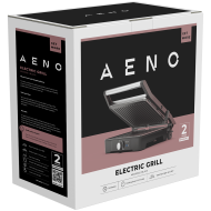 AENO Electric Grill EG2: 2000W, Temperature regulation, Max opening angle -180°, Plate size 290*234mm