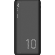 Silicon Power GP15 10.000mAh PowerBank > 500 charging cycles Dual input Micro-B & Type-C, Dual USB output 2.1A, 10000mAh, Li-polymer, Black