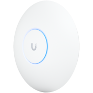 Ubiquiti U7-Pro-Max Ceiling-mounted WiFi 7 AP with 8 spatial streams, 6 GHz support, and a dedicated spectral scanning engine for interference-free WiFi in demanding, large-scale environments