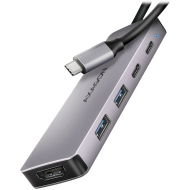 AXAGON HMC-5H60 USB-C 3.2 Gen 1 hub, 2x USB-A, 1x USB-C, 4K 60Hz HDMI, PD 100W, 15cm USB-C cable