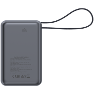 CANYON power bank OnPower 600 built-in cable 20000 mAh PD65W Dark Grey