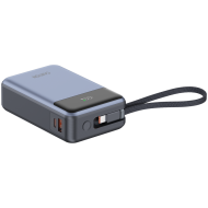 CANYON power bank OnPower 600 built-in cable 20000 mAh PD65W Dark Grey