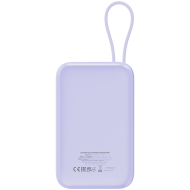 CANYON power bank OnPower 101 built-in cable 10000 mAh PD22.5W Purple