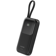 CANYON power bank OnPower 101 built-in cable 10000 mAh PD22.5W Black