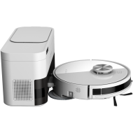 Robot Cleaner w/Dust Collector, white, 2in1 and dust tank, 4000pa, 3200mAh battery
