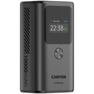 CANYON power bank OnPower 130 TFT 10000 mAh PD30W Dark Grey