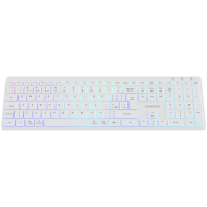 CANYON keyboard HKB-W11 UK/US RGB Dual Mode Wireless White