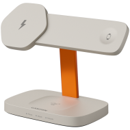 CANYON Wireless Charging Station Hexagon 310 3in1 LightGrey/Orange