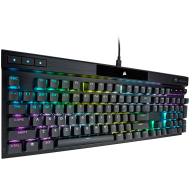Corsair K70 RGB PRO Optical-Mechanical Gaming Keyboard, Backlit RGB LED, CORSAIR OPX, Black, Black PBT Keycaps, EAN:0840006660163