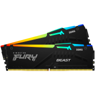 Kingston 64GB 6400MT/s DDR5 CL32 DIMM (Kit of 2) FURY Beast RGB EXPO