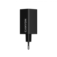 CANYON charger HEXAGON 65 GaN 65W 2xPD 1xQC EU Black