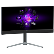 LORGAR 34MP1, UWQHD MiniLED Gaming Monitor Pro, 34'' (3440*1440) VA curved monitor, black/milky grey