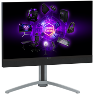 LORGAR 27MP1, UHD MiniLED Gaming Monitor Pro, 27'' (3840*2160) fast IPS flat monitor, black/milky grey