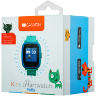 CANYON Polly KW-51 Kids smartwatch, 1.22 inch colorful screen, SOS button, single SIM,32+32MB, GSM(850/900/1800/1900MHz), IP68 waterproof, Wifi, GPS, 420mAh, compatibility with iOS and android, Blue, host: 46*40*15MM, strap: 180*20mm, 46g
