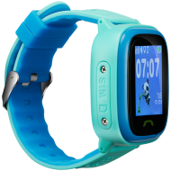 CANYON Polly KW-51 Kids smartwatch, 1.22 inch colorful screen, SOS button, single SIM,32+32MB, GSM(850/900/1800/1900MHz), IP68 waterproof, Wifi, GPS, 420mAh, compatibility with iOS and android, Blue, host: 46*40*15MM, strap: 180*20mm, 46g