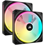 CORSAIR QX RGB Series, iCUE LINK QX140 RGB, 140mm Magnetic Dome RGB Fan, Dual Fan Kit