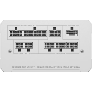 Corsair RMe White Series, RM1000e White, 1000 Watt, Cybenetics Gold Certified, Fully Modular Power Supply