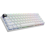 LOGITECH G PRO X 60 LIGHTSPEED Wireless Gaming Keyboard (Tactile) - WHITE - US INT'L - 2.4GHZ/BT - EMEA28-935 - TACTILE SWITCH