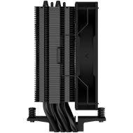 DeepCool AG400 BK ARGB, CPU Air Cooler, 1x120mm ARGB PWM Fan, TDP 220W, 4 Heatpipes, Black, LGA1700/1200/115x, AMD AM5/AM4, 125x92x150 mm(LxWxH), 2Y, R-AG400-BKANMC-G-2