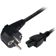 Mimosa EU Power Cord, black (60 cm, 2 ft), for PoE Injector 24V and PoE Injector 50V, 501-00095