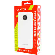 CANYON power bank PB-2002 LED 20000 mAh PD 20W QC 3.0 White