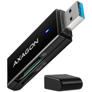 Axagon Slim super-speed USB 3.2 Gen 1 card reader with a direct USB-A connector.