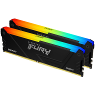 Kingston 16GB 3200MT/s DDR4 CL16 DIMM (Kit of 2) FURY Beast RGB