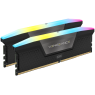 Corsair DDR5, 5600MT/s 32GB 2x16GB DIMM, Unbuffered, 40-40-40-77, XMP 3.0, VENGEANCE RGB DDR5 Black Heatspreader, RGB LED, 1.25V