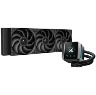 DeepCool MYSTIQUE 360, 360mm CPU Liquid Cooler, 3x120mm ARGB PWM Fans, Addressable RGB LED, Fluid Dynamic Bearing, Black, Intel LGA1700/1200/1151/1150/1155, AMD AM5/AM4,	R-LX750-BKDSNMP-G-1