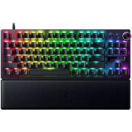 Razer Huntsman V3 Pro Tenkeyless, Gaming keyboard, Analog Optical Switch gen2, Razer Chroma RGB, Magnetic Firm Leatherette Wrist Rest, Multi-function Dial with 3 dedicated button, Detachable Type C Cable, 1000 Hz Polling Rate, Brushed Aluminum Alloy