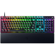 Huntsman V3 Pro - US Layout, Gaming Keyboard, Analog Optical Switch Gen-2, Razer Chroma RGB, Magnetic Firm Leatherette Wrist Rest, Multi-function Dial with 3 dedicated button, Detachable Type-C Cable, Doubleshot PBT Keycaps, 1000 Hz Polling Rate