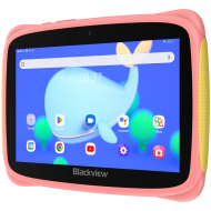 Blackview Tab 3 Kids, Pink, 7-inch HD 1024*600, 7731E Quad-core 1.3GHz, Front 0.3MP; Rear 2MP Camera, 2GB/32GB, 3280mAh battery, Doke 3.0 Go (Android 13), WiFi version, 802.11 b/g/n(2.4GHz), Bluetooth