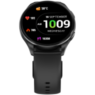 Blackview X20, 1.43-inch OLED 466x466, 380mAh Battery, Oxygen Monitor + Heart Rate Monitoring, Calls and SMS notification, Black